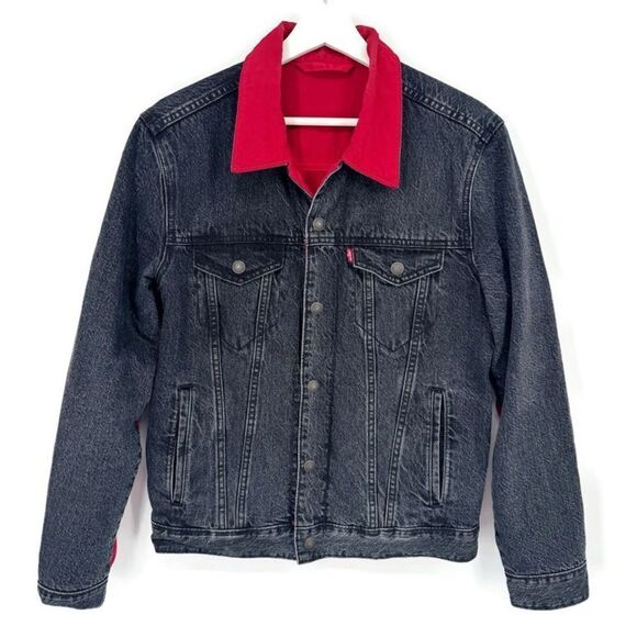 Jordan x Levi's Reversible Denim Trucker Jacket S - Picture 1 of 8